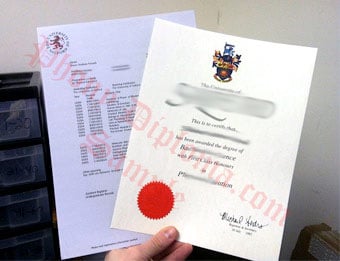 University of Salford - Fake Diploma Sample from United Kingdom